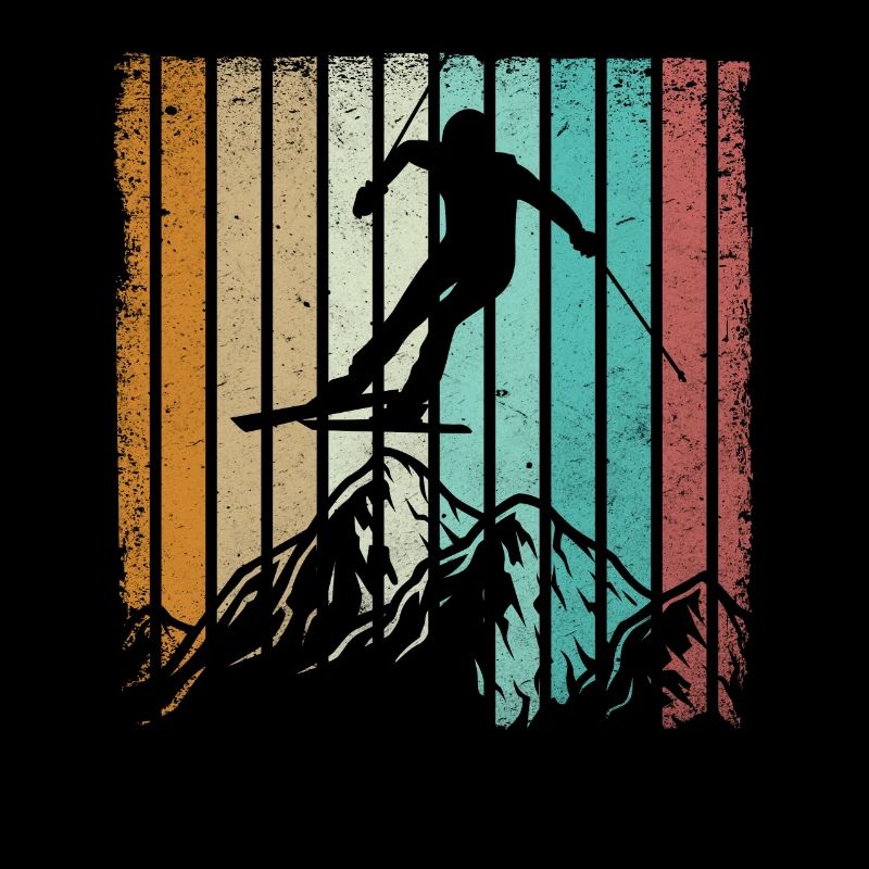 Ski ski ski vintage ski alpin ski ski