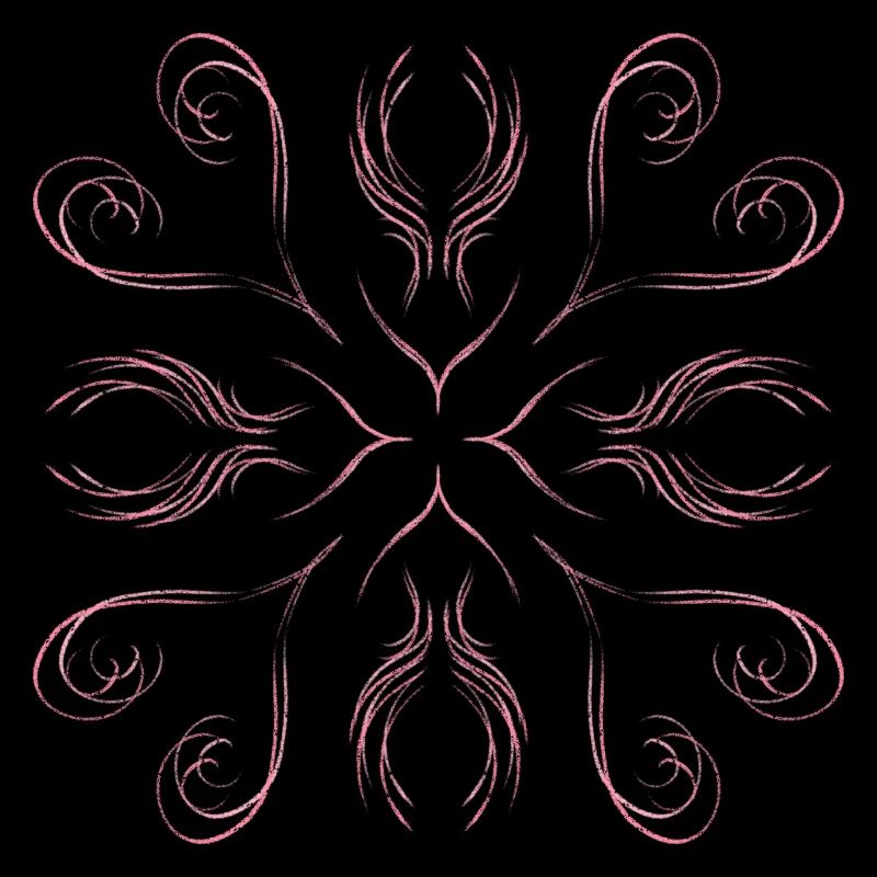 Pink hearts as a pattern