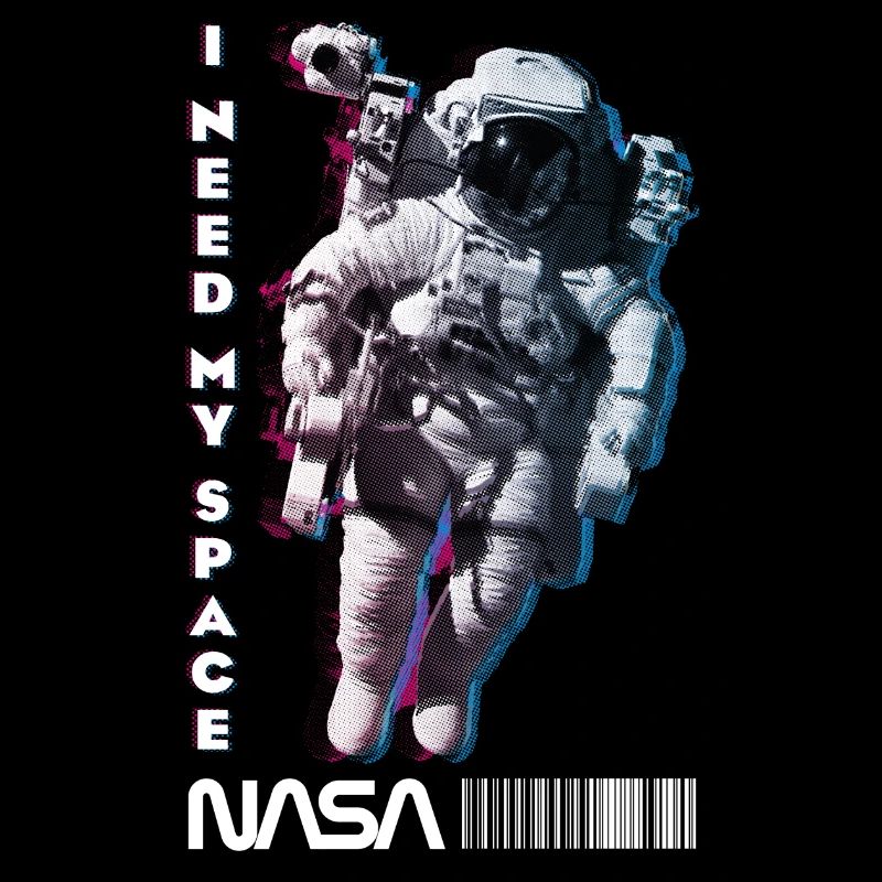 NASA Astronaut Mit Witzigem Spruch I Need My Space