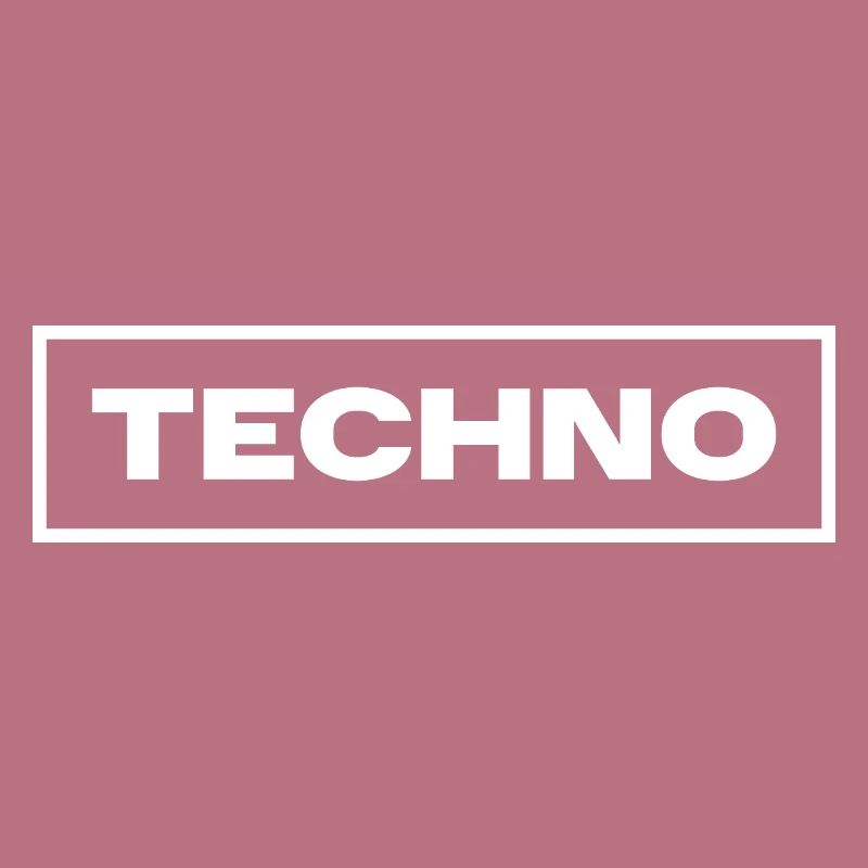 Techno music logo design
