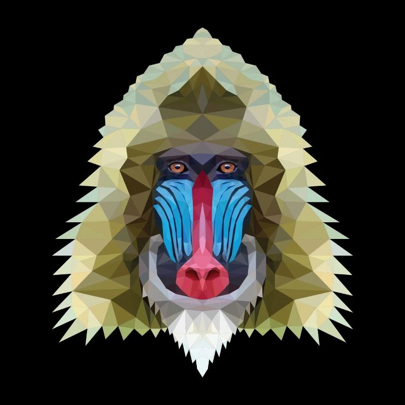 Affe polygon design Geschenk