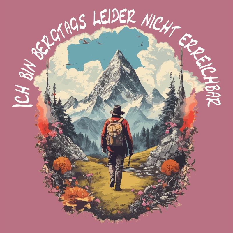 Wandern oder Klettern in den Bergen