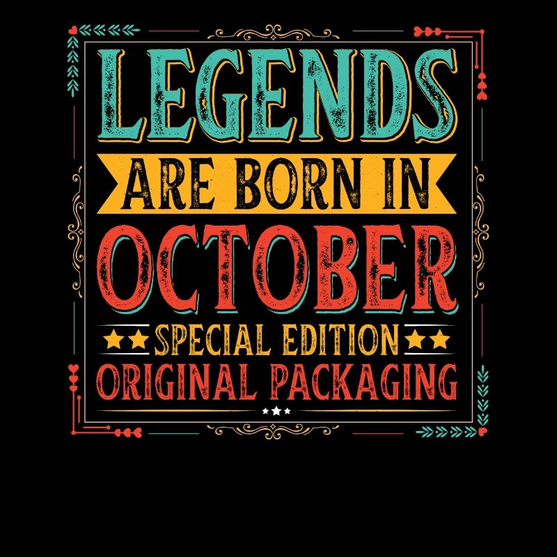 Anniversaire Octobre Légende Année de construction