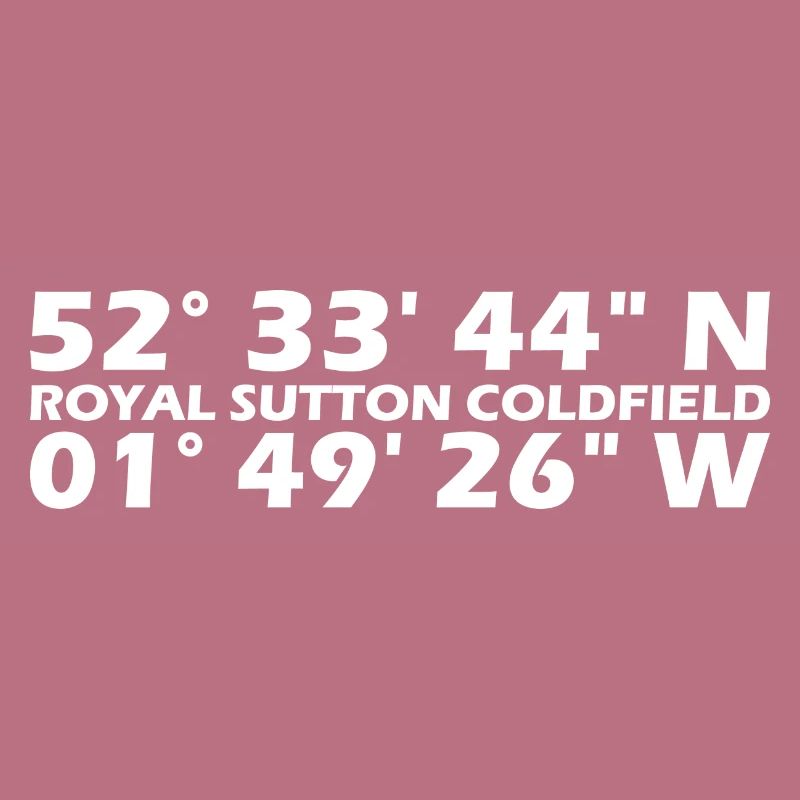Royal Sutton Coldfield Coordinates