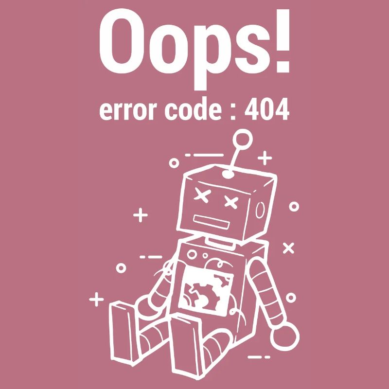 Oops Error 404 Graphic