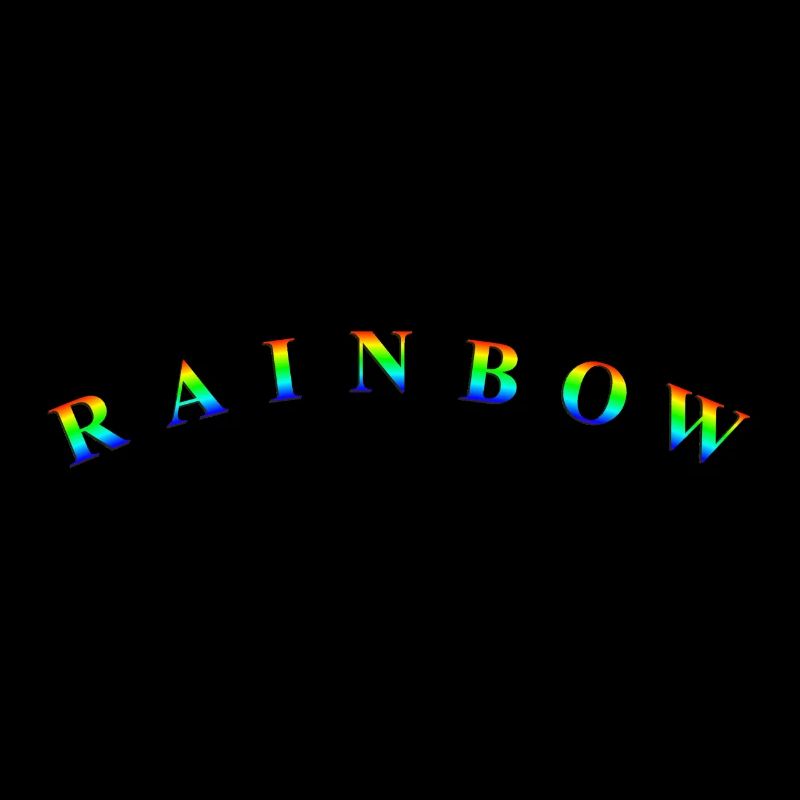 Rainbow Text Bent