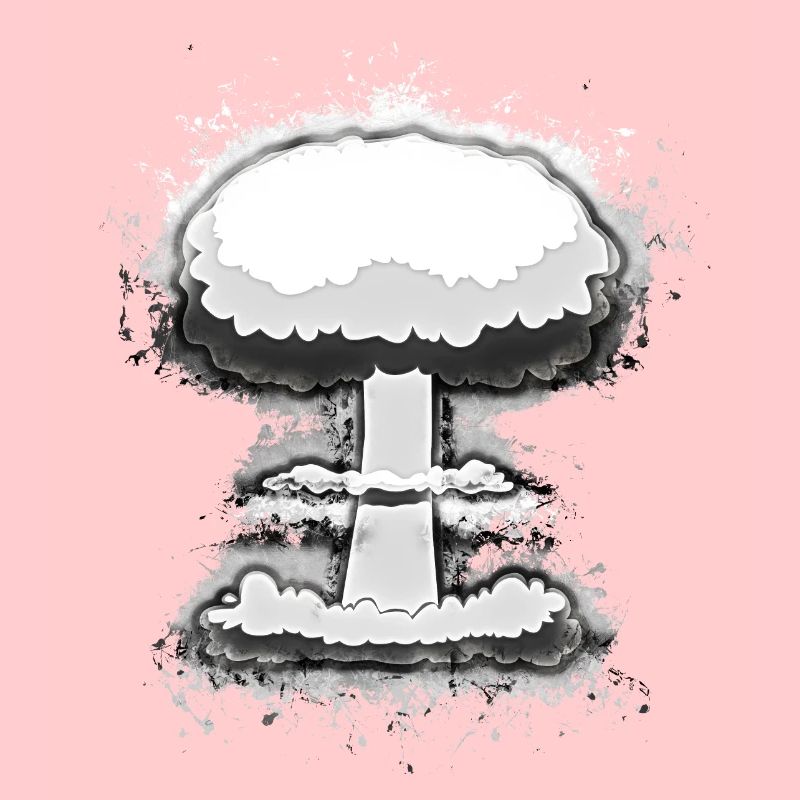 Explosion nuklear hell glühend