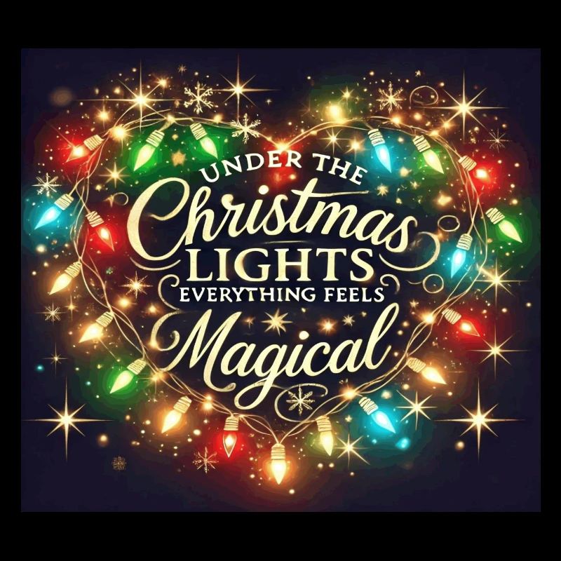 Under TheChristmas Lights Everything Feels Magical