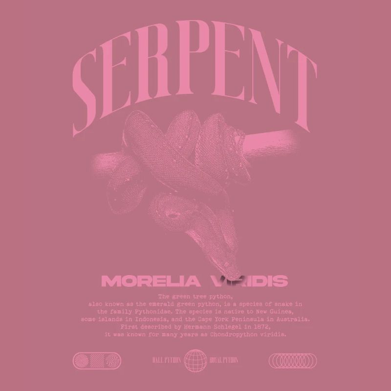Green Tree Python Modern Reptile Keeper Streetwear