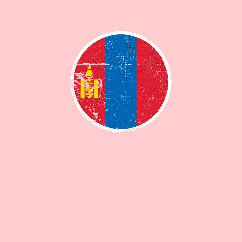 Mongolia Vintage Mongolian Flag Mongol