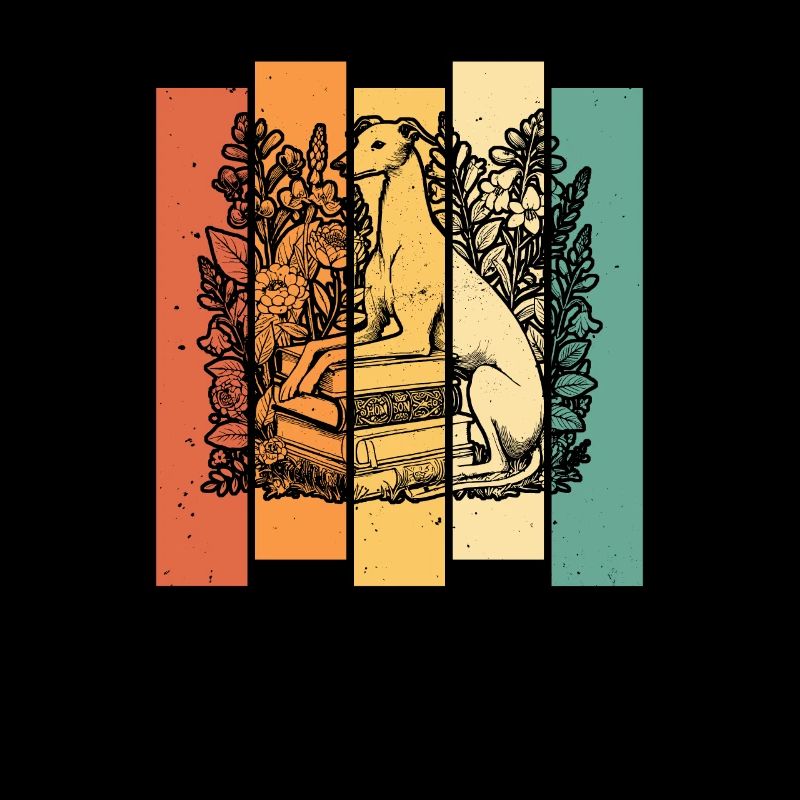 Greyhound Greyhound Flower Book Reader