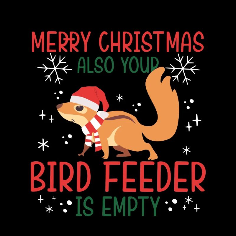 Merry Christmas Squirrel Humor Funny Witty