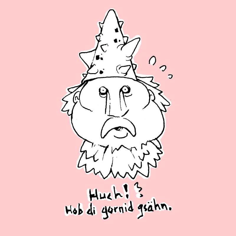 Scared cactus head