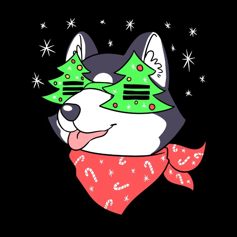 Noël - chandail de Noël - Husky