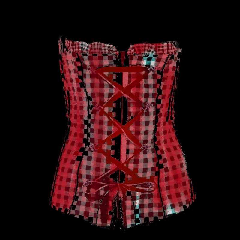 dirndl,corsage,pink,check,red