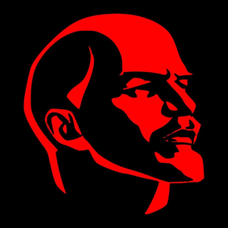 Kopf Lenin rot
