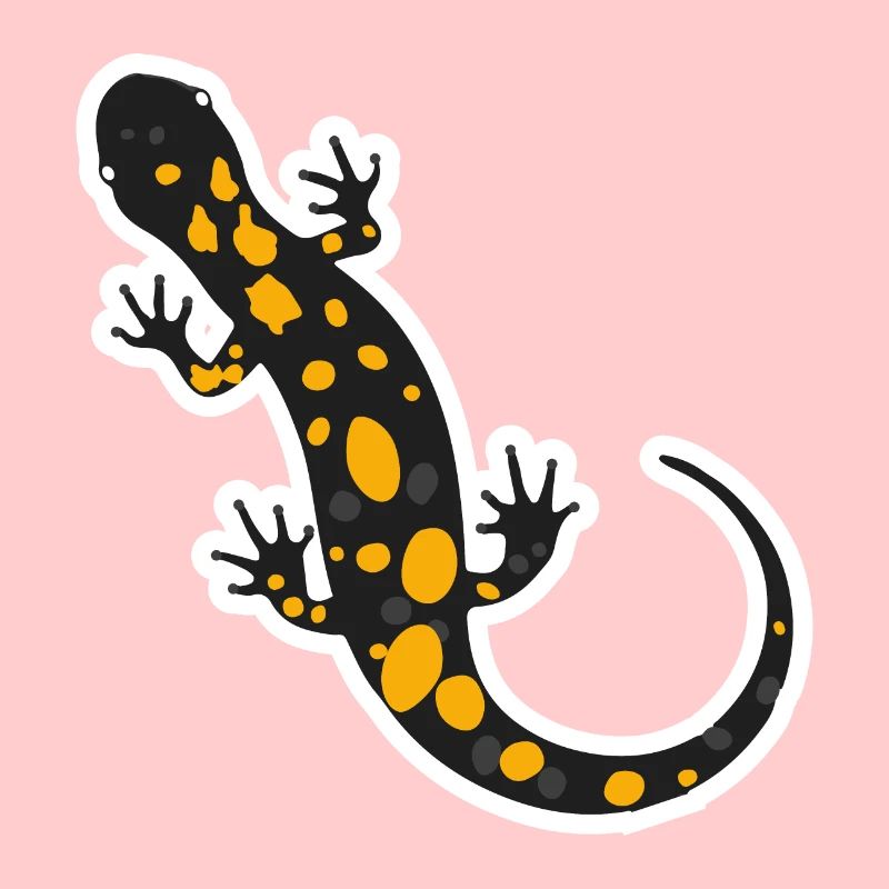Feuersalamander Tattoo Tiere Kinder Geschenkidee