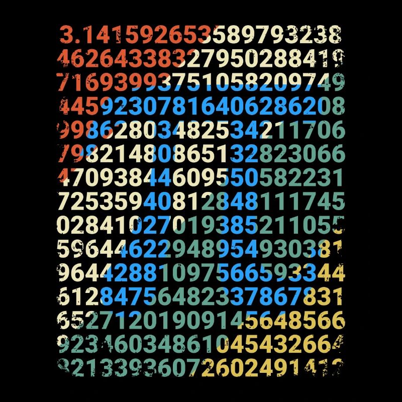 Retro Pi Mathe Vintage Nerd Mathematiker Geschenk