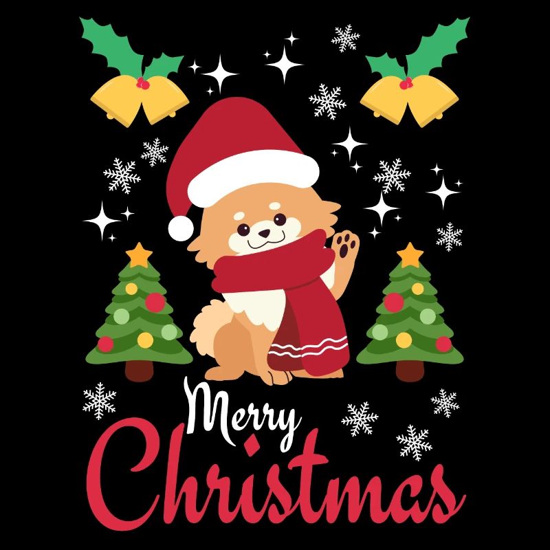 Noël Sweet Dwarf Spitz Lover Kawaii
