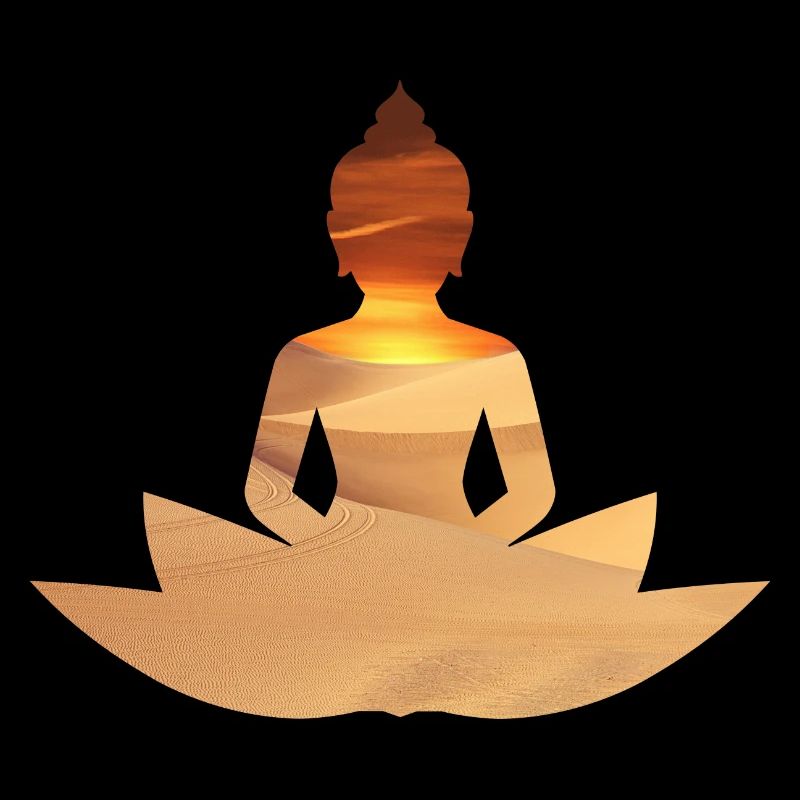 Buddha sunset