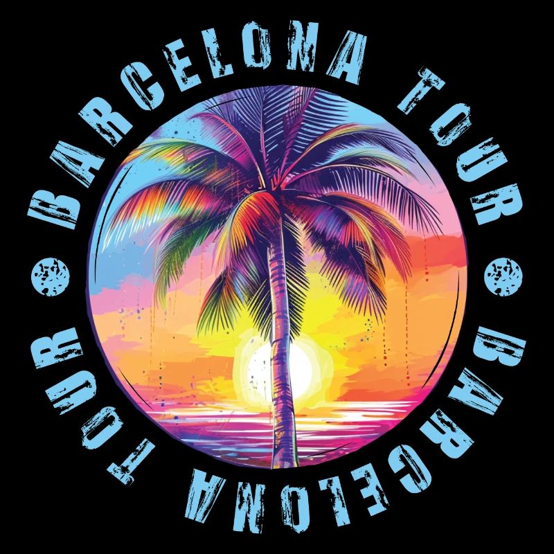 Visite de Barcelone colorée