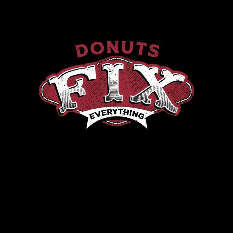 Donuts Fix Everything Retro Vibe