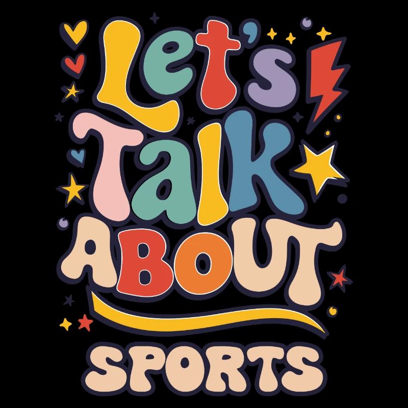 Parlons de sport, de plaisir, de typographie colorée
