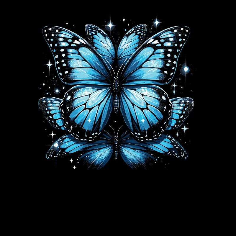 Papillon amoureux insecte insecte bleu Morpho papillon