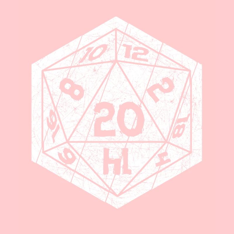 Role Playing Dice D20 vintage board game