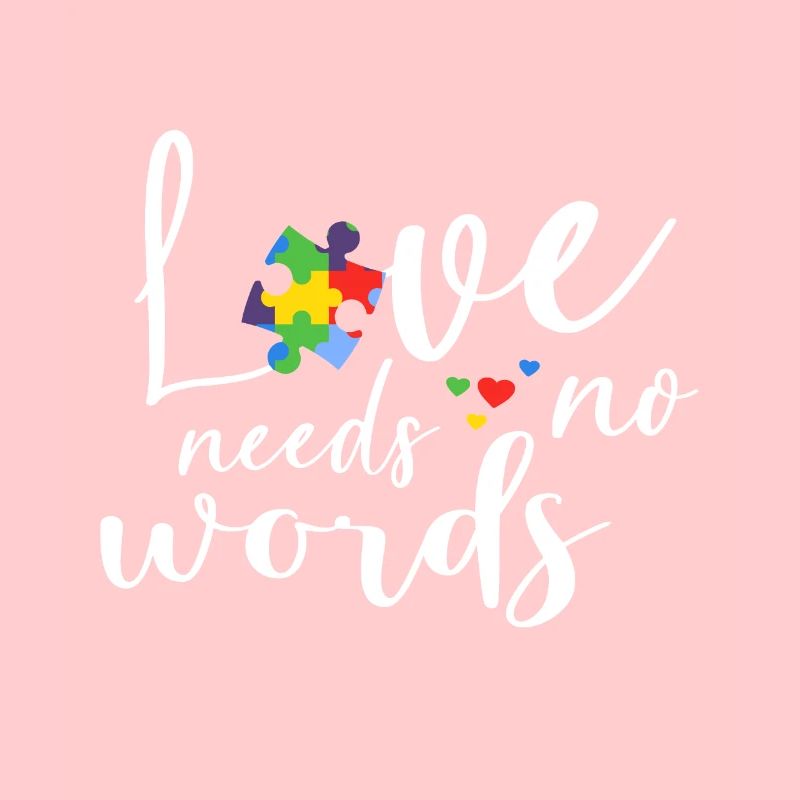Love Needs No Words Autistic Puzzle Autism