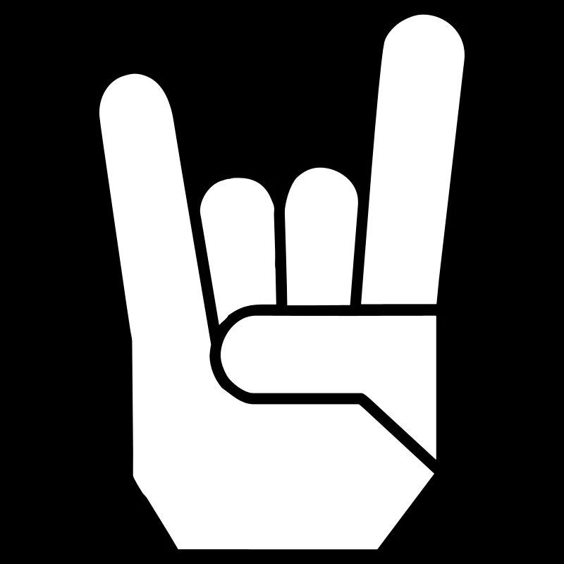 Rock Hand Pommesgabel Devilhand