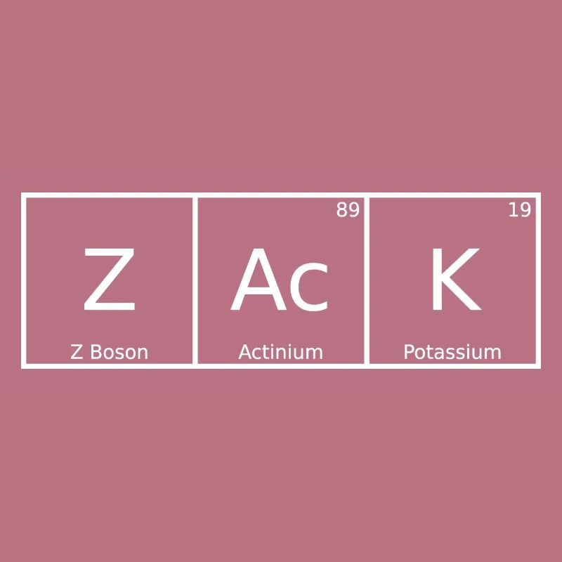 Zack Name First Name Chemistry Periodic Table Elements