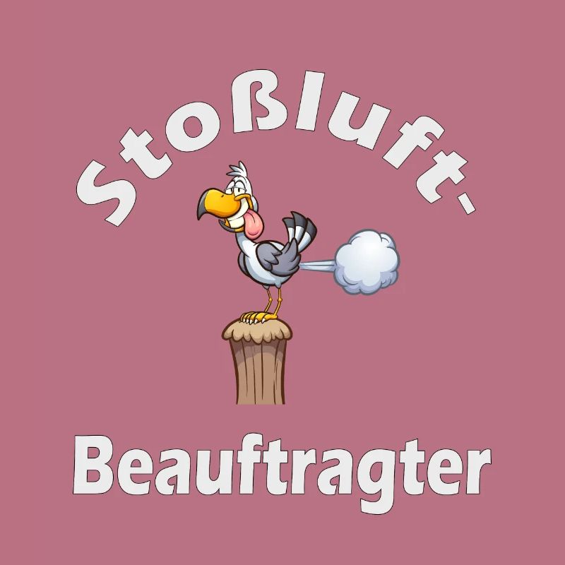 Stoßluft-Beauftragter lustig fun Möwe maritim