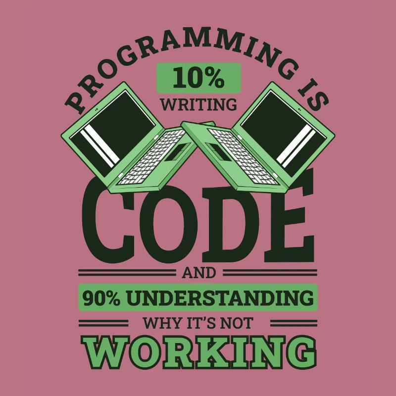 Programming 10% Writing 90% Not Working Coder