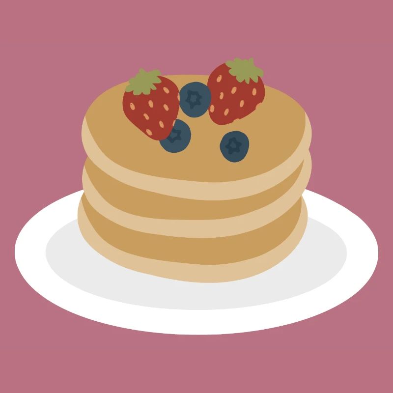 Berry Pancake Stack Artwork
