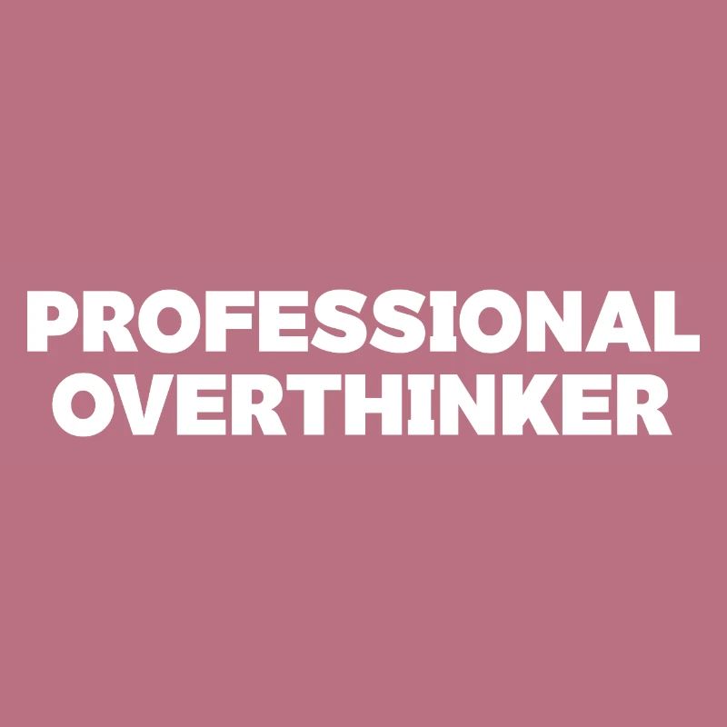 Futuristic Overthinker Typography Design