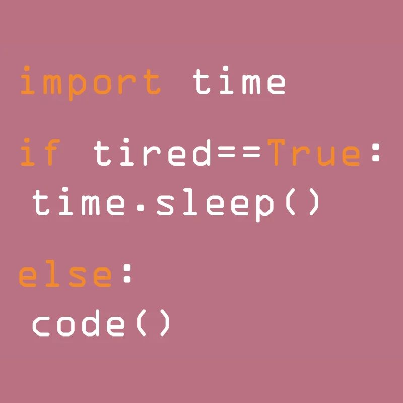 Python Code Import Sleep Tired Loop