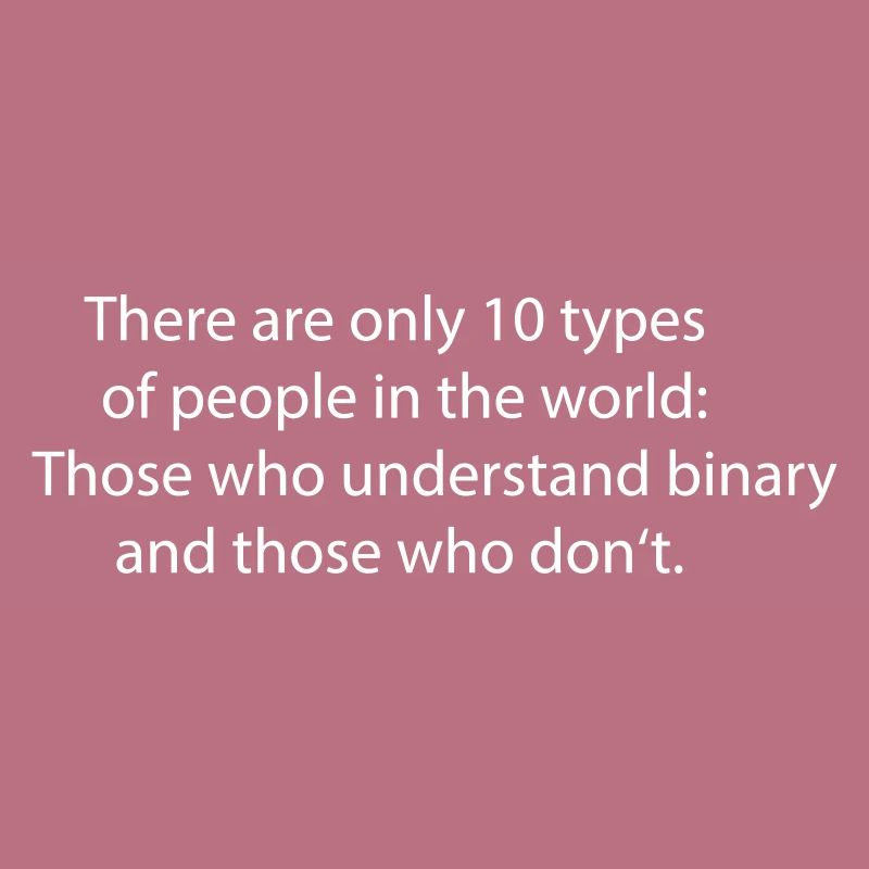 Binär Binary Programmiersprache Computer Geschenk