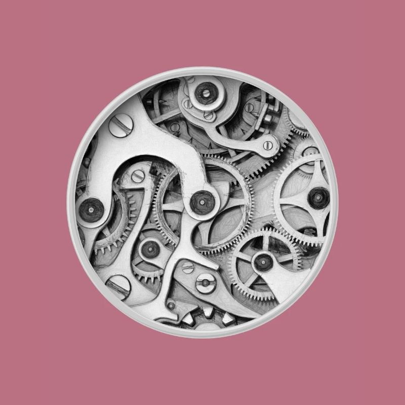 Clock - Clockwork Orange Clockwork Gear Clock