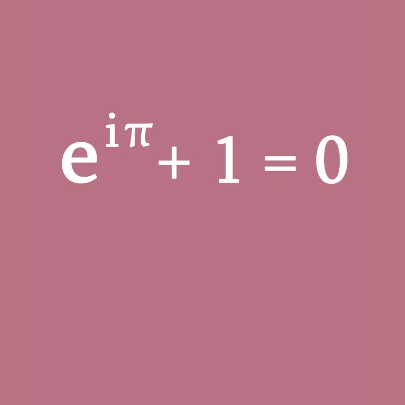 Formule d'Euler math mathématicien nerd science pi