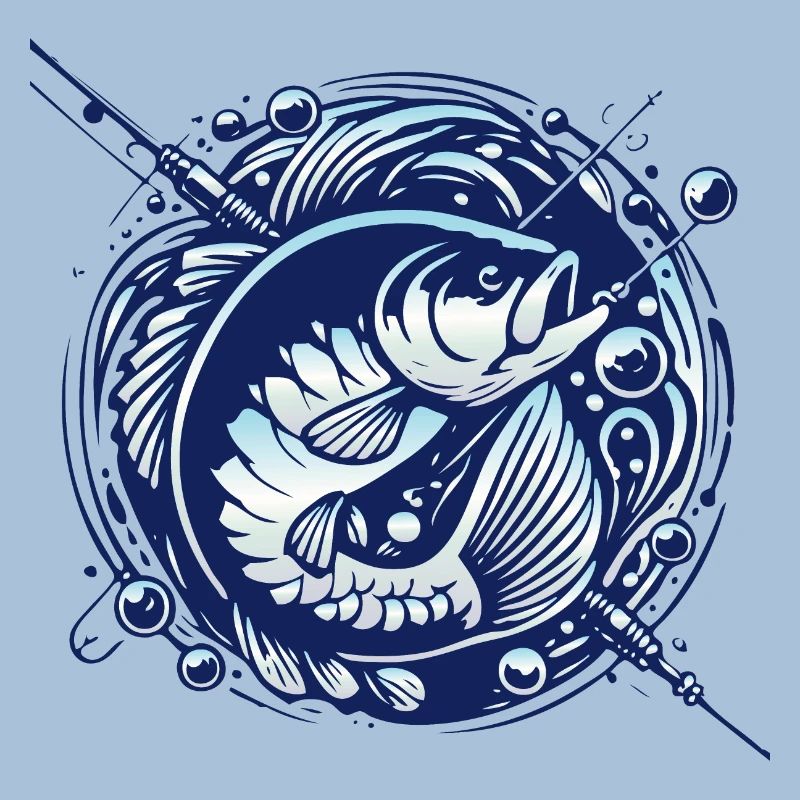 Frogfish with water bubbles design