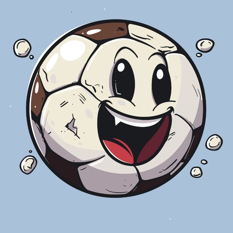 Fußball im Comic Stil