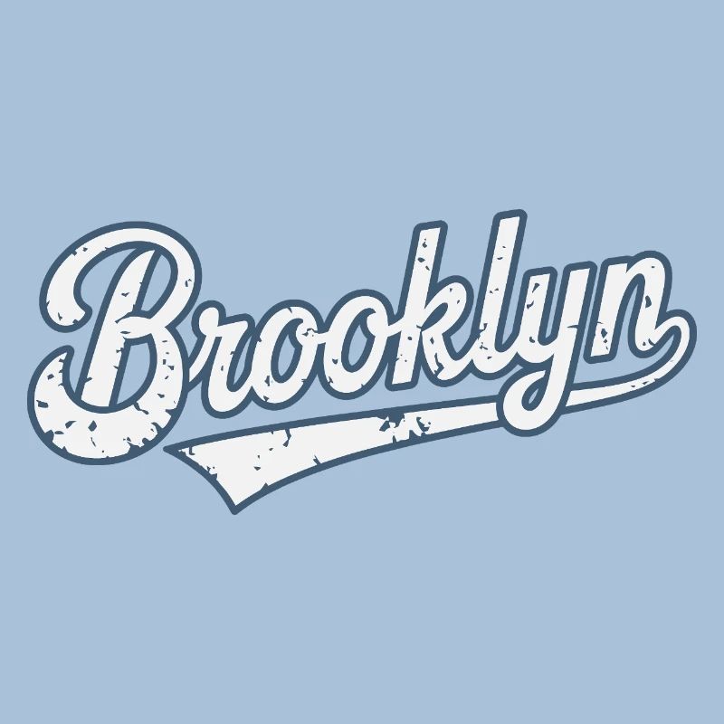 Brooklyn Vintage Worn Effect Typography