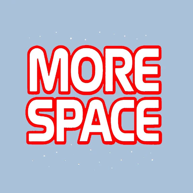 Plus de texte néon spatial