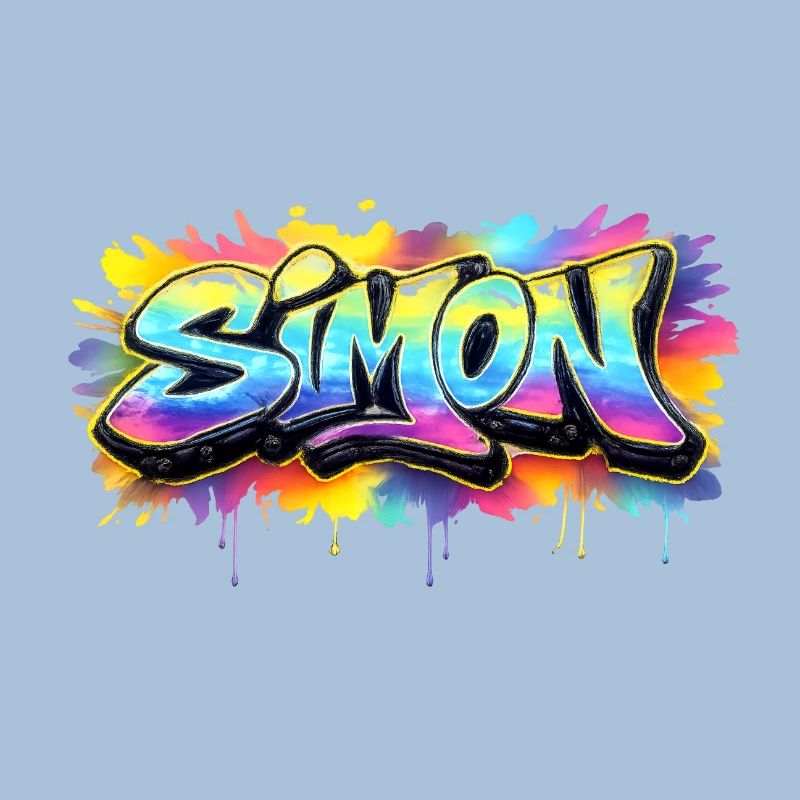 Graffiti  SIMON Prénom cadeau idéal imprimable 