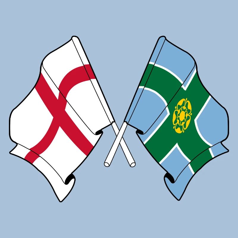 Drapeaux Derbyshire x Angleterre