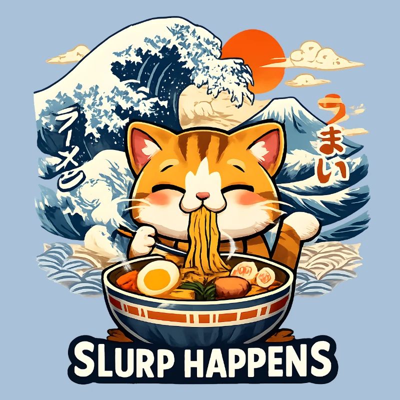 Ramen Neko Great Wave