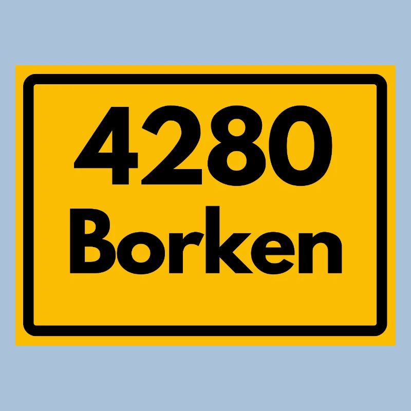 OLD POSTCODE POSTCODE RETRO 4280 BORKEN FÜNFTÜRME