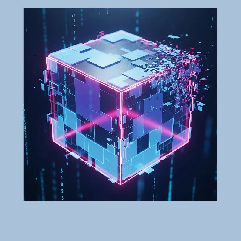 Digitaler Würfel Technologie Digital Cube Tech