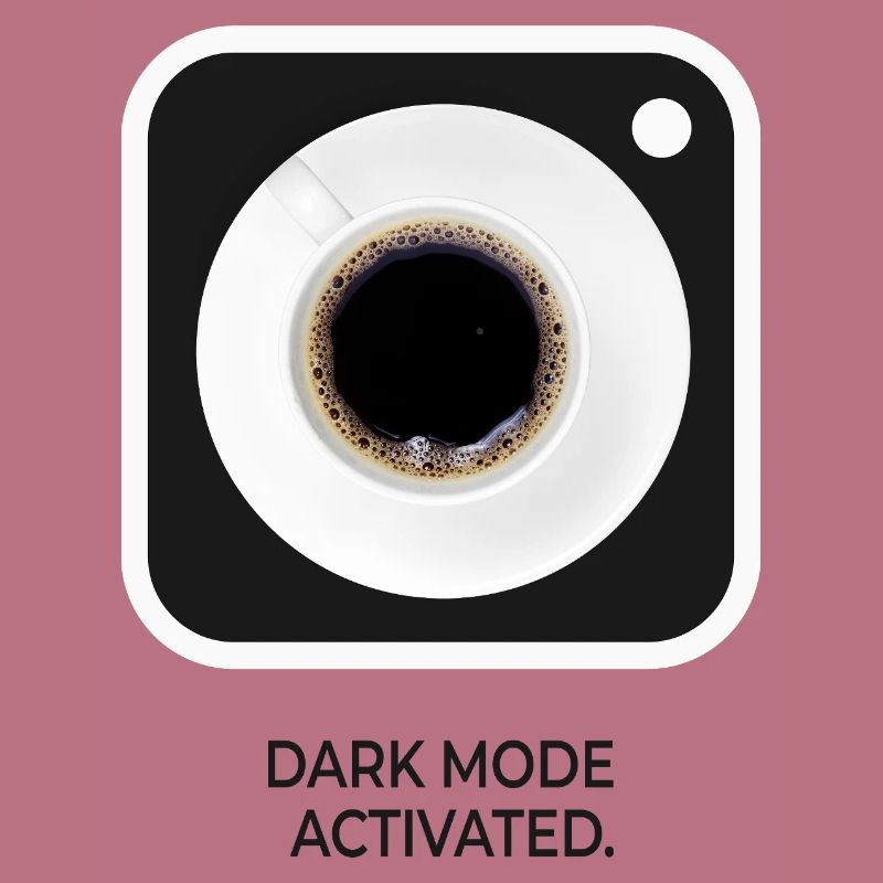 Dark Mode Activated Kaffee Nerd Spruch
